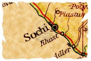 8154300-sochi-russia-ospitante-il-2014-di-olimpiadi-invernali-su-una-vecchia-mappa-strappata-dal-1949-isolat